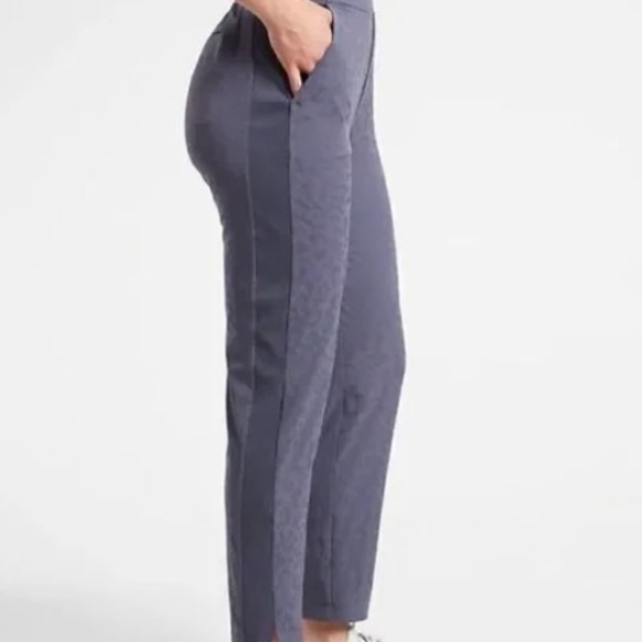 Athleta Pants - Athleta Brooklyn Textured Ankle Pants Slate Blue